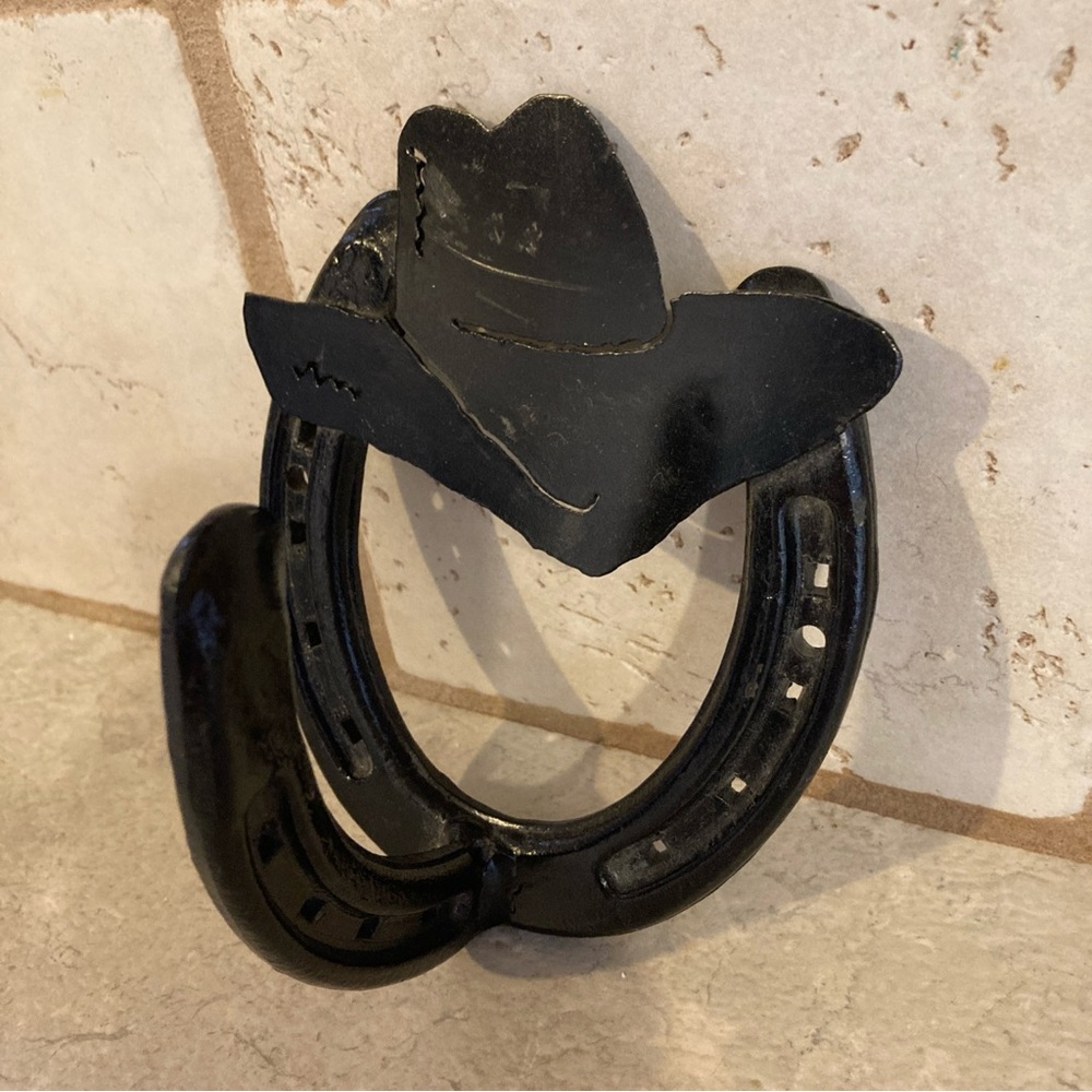 Horse Decor Lot - Horseshoe Drawer Pulls & Horseshoe Hanger